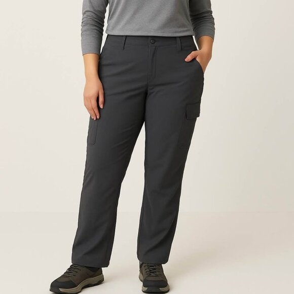 Columbia Women's Gray Cloverdale Trail Cargo Pants [size 16] - Picture 1 of 10